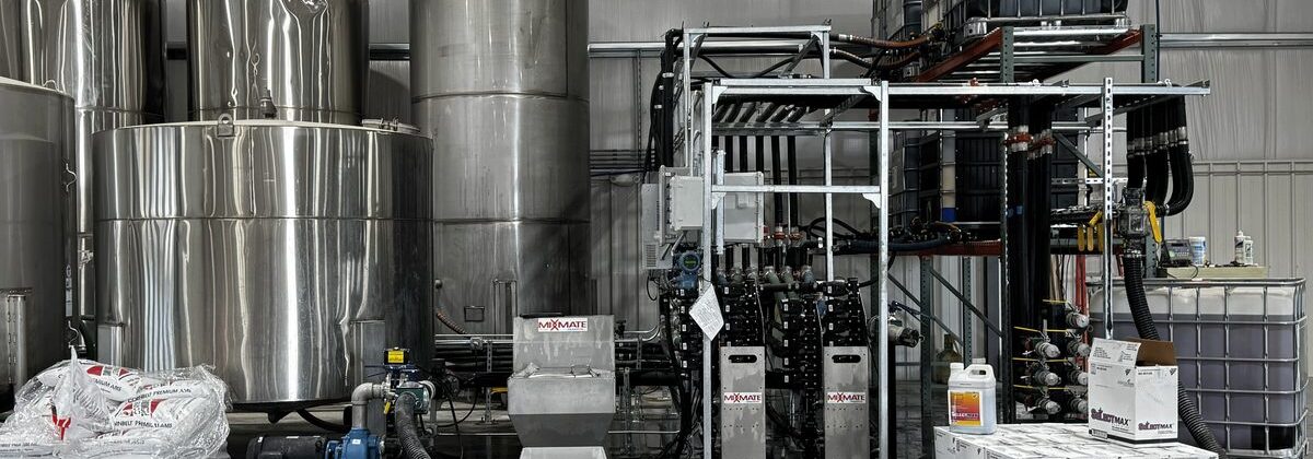 Mixmate Pro stationary chemical mixing plant at Farm Service Cooperative