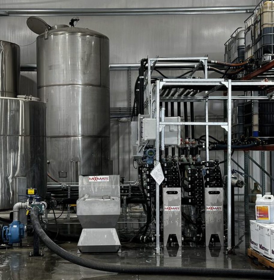 Mixmate Pro stationary chemical mixing plant at Farm Service Cooperative